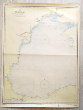 Marine Map USSR Navy Black Sea Maritime Antiques Military Russian Rare Old Yacht picture
