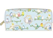 Bird Parakeet flowery pouch pen case accessory case kawaii from japan picture