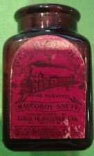 Vintage Geo W Helme Co Railroad Mills Rose Scented Maccoboy Snuff Partial Cork picture