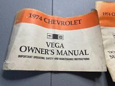 1974 Chevy Vega Owners & Do it Yourself Repair Manual Original GM and Inserts picture