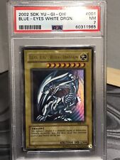 Yu-Gi-Oh Blue-Eyes White Dragon SDK-001 1.5 Print Wavy PSA 7 Unlimited NA FADED picture