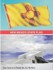 2 Continental Size Postcards New Mexico Flag & Performing Arts Center picture