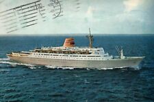 Sagafjord Norwegian Cruise Lines Ship 60's Vintage Postcard Posted picture