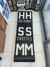 NYC SUBWAY ROLL SIGN ROCKAWAY SHUTTLE HH MM SS OBSOLETE COURT HOYT SCHERMERHORN picture