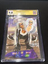 GIANT-SIZE BLACK CAT INFINITY SCORE #1 CVR A CGC 9.8 SS SIGNED/REMARK GREG HORN picture