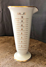 Owens Illinois RX Porcelain Drugstore Pharmacy Apothecary Measuring Beaker 9” picture