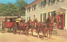 Mount Vernon VA Virginia, Powell Coach Horses & Carriage, Vintage Postcard picture