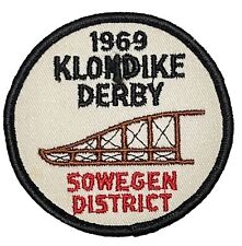 Sowegen District Patch 1969 Klondike Derby BSA Boy Scouts Vintage Badge Emblem picture
