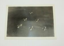 1930s US Navy Naval Squadron Aerial Maneuvers Over Water 5x7 Photograph picture