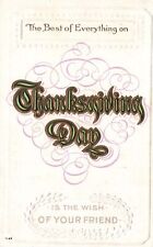 Vintage Postcard The Best Of Everything On Thanksgiving Day Calligraphic Letters picture