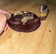 Vintage Ashtray Lighter Set Combo Plumbing Desmet South Dakota Patina Collector picture