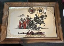 Los Angeles Fire Department Founded 1886 The Amoskeag Steamer Framed Mirror Read picture