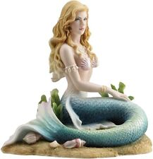 Multicolor Polystone Enchanted Song Mermaid Centerpiece Figurine Home Decor picture