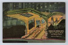 French Lick IN-Indiana, French Lick Springs Hotel, Vintage c1952 Postcard picture