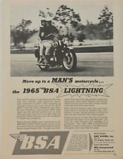 1965 BSA Lightning Original Motorcycle Print Ad  picture