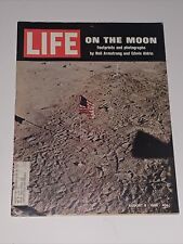 VINTAGE 1969 LIFE MAGAZINE~ON THE MOON ISSUE~FOOTPRINTS & PHOTOGRAPHS~ARMSTRONG picture