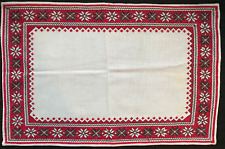 Vintage Ukrainian Tradition Napkin Embroidered with a Cross, 28х43 cm. picture