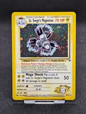 Lt. Surge's Magneton 8/132 Holo Gym Heroes Pokemon WOTC NM/Crease  picture