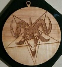 satanic pentagram baphomet devil goats head inverted cross 666 satan ornament picture