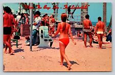 Las Olas Blvd. Beach Swimsuits & Fashion Fort Lauderdale FL VINTAGE Postcard picture