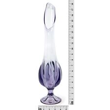 Vintage Swung Glass Lavender Vase picture