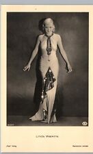 LINDA WATKINS PINUP early hollywood actress real photo postcard rppc film state picture