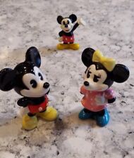 Vintage Mickey and Minnie Porcelain Japan Small Rubber Mickey Disney Collectible picture