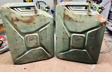 1986 West Germany German Military Kraftstoff 20 liter 5 Gal Jerry Can Pair picture