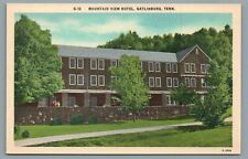 Mountain View Hotel Gatlinburg Tennessee Linen Vintage Postcard picture