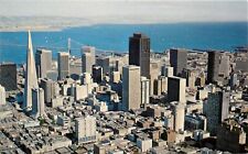 Aerial View Business District San Francisco California CA Postcard picture