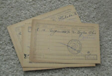 Lot of 5 Vintage 1899 Virginville PA USPS Registered Package Receipts picture
