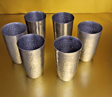 Aluminum Tumbler Drinking Cups, Vintage, 12 oz. size, Set of 6 picture