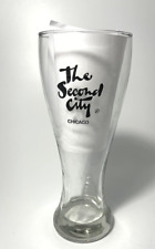 The Second City Comedy Club Collectible Chicago Tall Beer Pilsner Glass 8.5” picture