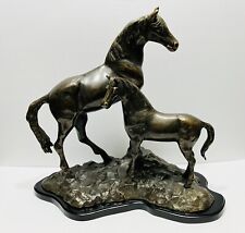SPI Brass Bronze Sculpture Of Horse & Colt 17