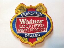 WAGNER LOCKHEED BRAKE PRODUCTS VINTAGE Franchised Dealer Iron On / Sew On Patch picture