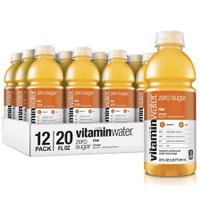 vitaminwater zero sugar rise, electrolyte enhanced water w/ vitamins, orange dri picture