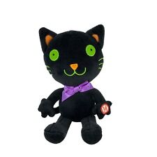 Vintage Hallmark Black Cat W/ SOUND TRICK OR TREAT Plush Halloween picture