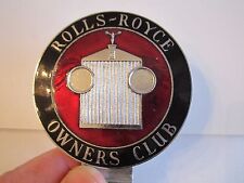 1950'S ROLLS ROYCE OWNER'S CLUB ENAMEL CAR BADGE - 3