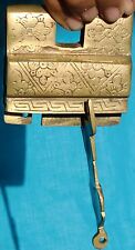 Vintage very rare brass lock from south India home decor utility collectible art picture