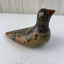 Vintage Tonala Pottery Mexican Folk Art Hand Painted Dove Bird Figurine 6