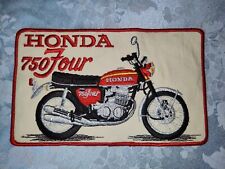 Vintage 70's HONDA 750 Four Embroidered MOTORCYCLE Jacket PATCH picture