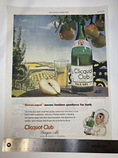 VINTAGE 1945 Print Ad Clicquot Club, Ginger Ale ~ Buy War Bonds 10x13
