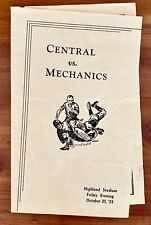 1933 St Paul Central High School Football Program vs. Mechanics Arts picture