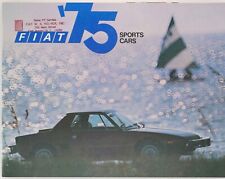 Vintage Original 1975 Fiat 124/Spider/128/X1/9/131/ Dealer Sale Brochure Sports  picture