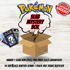 Pokemon Mystery Slab BOX - 1 SLAB + 10 Cards + Trick Ore Trade Booster - TOP picture