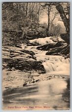East Wilton, Maine ME - Stony Brook Falls - Vintage Postcard - Posted picture