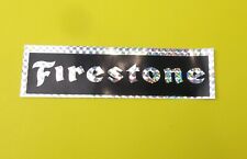 Vintage  1970's NOS Firestone tires France prism prismatic decal sticker 7 x 2 picture