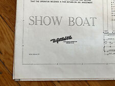 Gottlieb Show Boat EM Pinball Machine Manual Schematics  picture