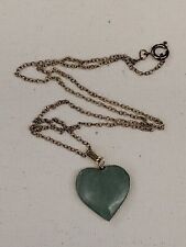 Vintage Jade Heart Necklace picture