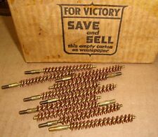 10ea .30 Cal Unissued WW2 USGI Brass Bore Cleaning Brushes for M1 Garand 1903 picture